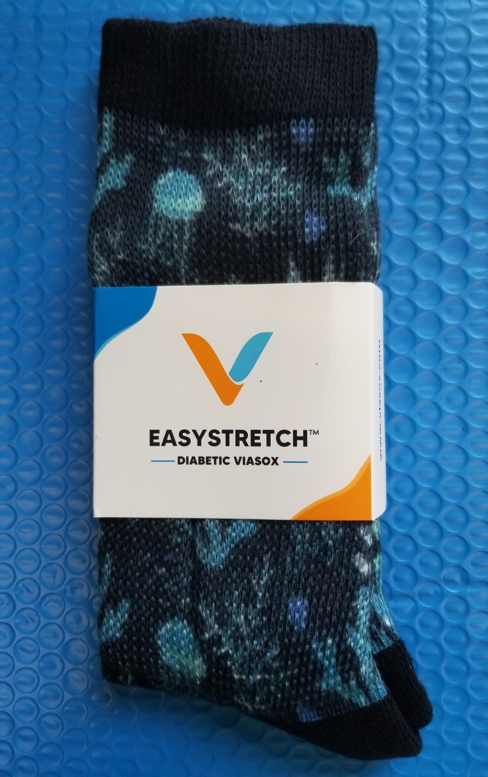 Viasox Easystretch Socks -Size Large - Pick your design