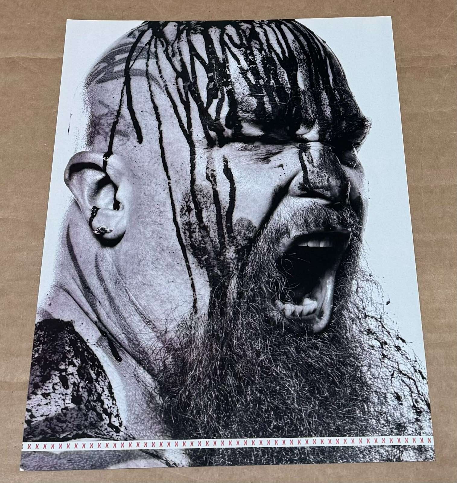 KERRY KING of SLAYER - Music Print Ad B&W Photo - 2009