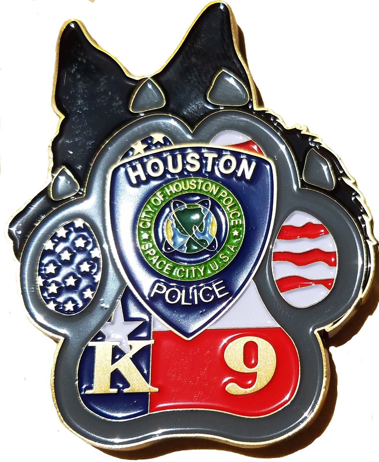 Houston Texas Police Dept K-9 Partner Challenge coin OCPM 97