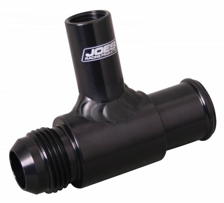 NEW JOES RACING MICRO SPRINT 1" TEMPERATURE GAUGE FITTING,-12AN TO RUBBER HOSE