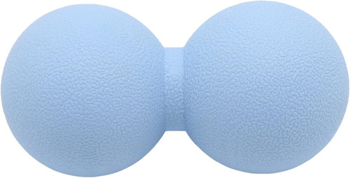 Hard Peanut Massage Ball, Double Lacrosse Ball. Deep Tissue Blue