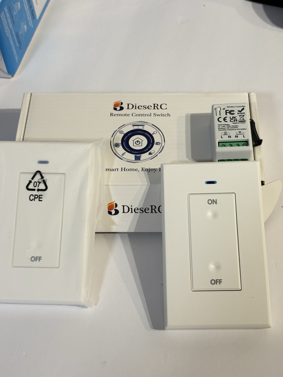 DieseRC Remote Control Switch Smart Home On/Off Wireless Controller