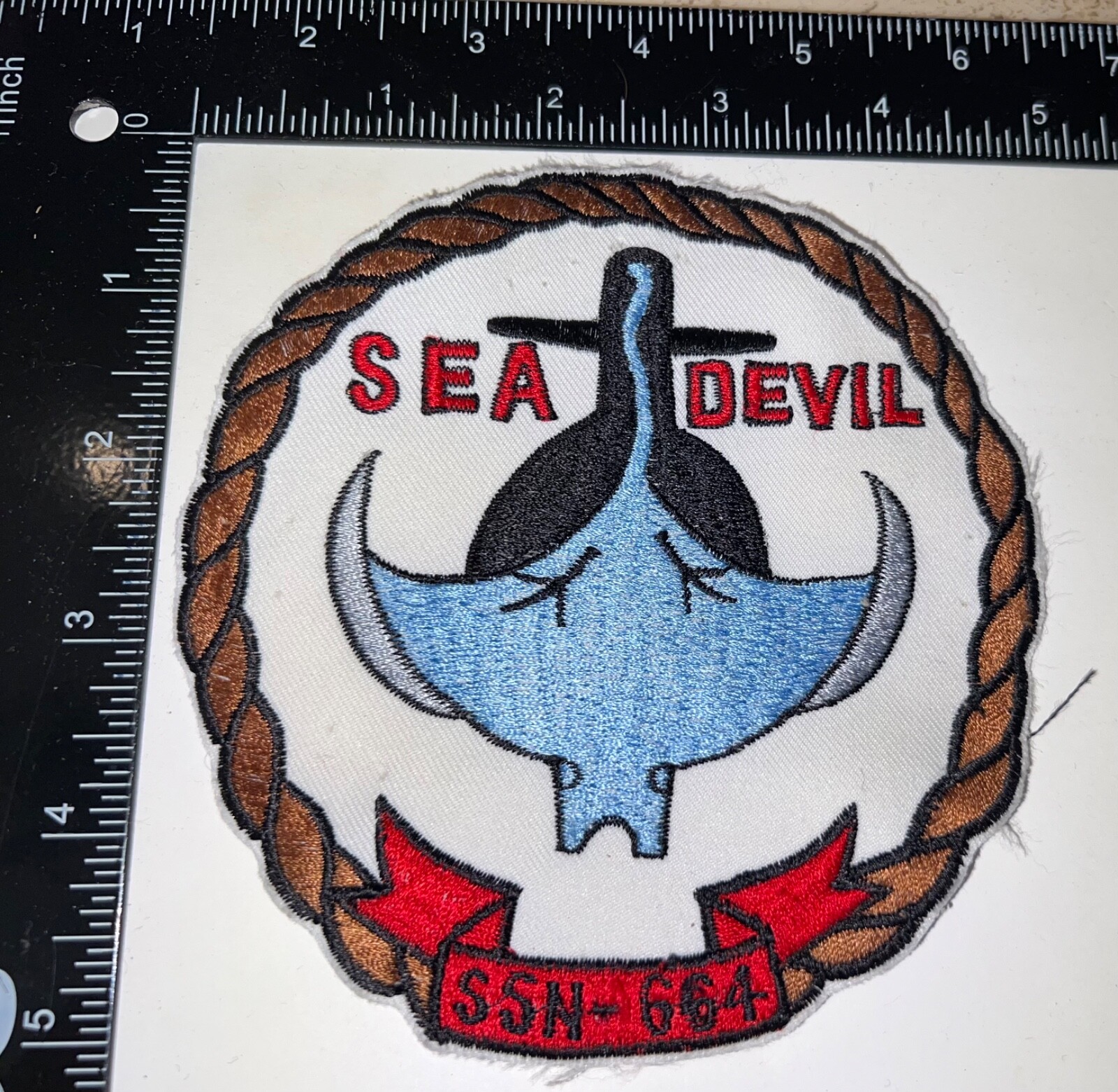 Cold War USN US Navy Sea Devil SSN-664 Patch
