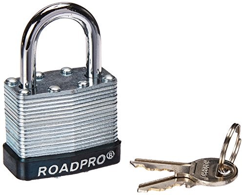 Roadpro RPLS-40/2 Padlock/2pk 1.5 .in Steel Lam Key Alike (rpls40/2)