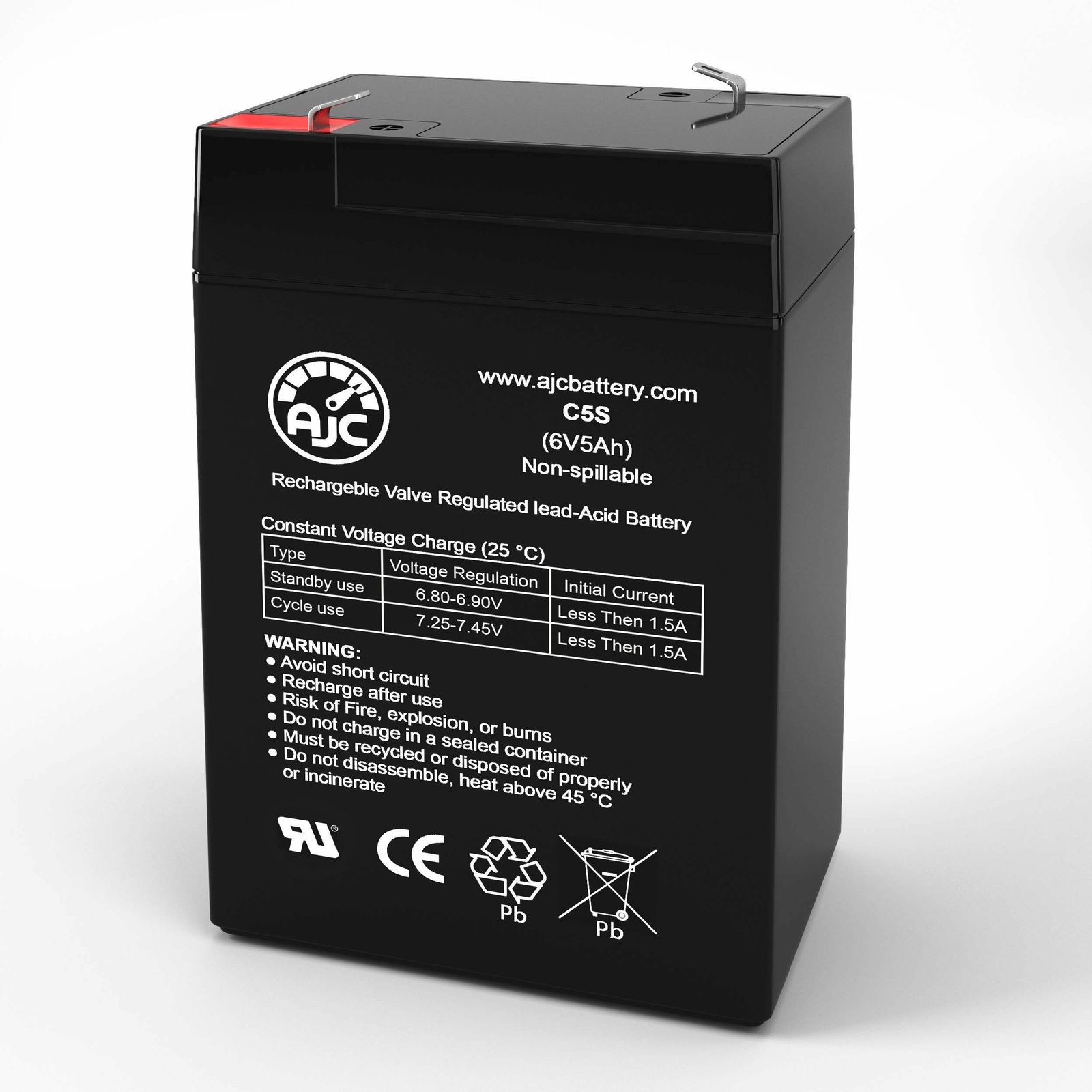 OPTI-UPS CS385B 6V 5Ah UPS Replacement Battery
