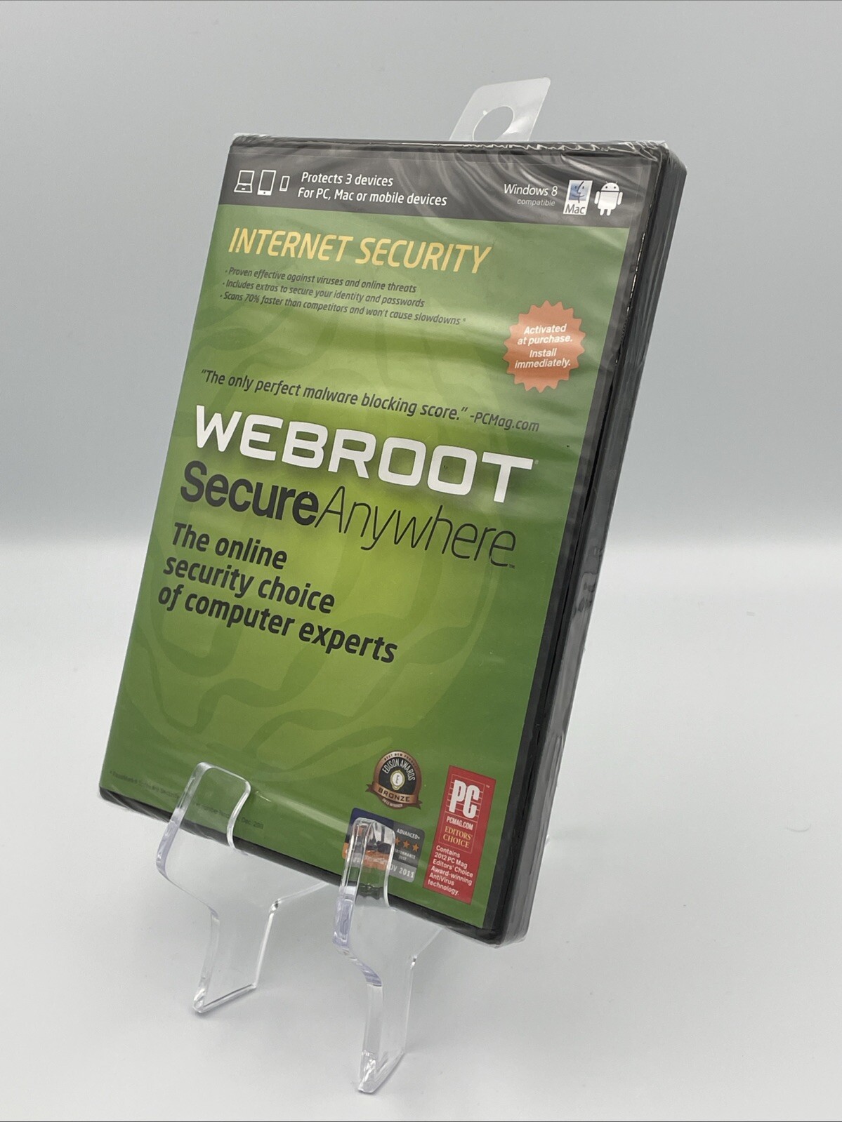 Webroot SecureAnywhere Internet Security Antivirus PC Mac Mobile CD Software