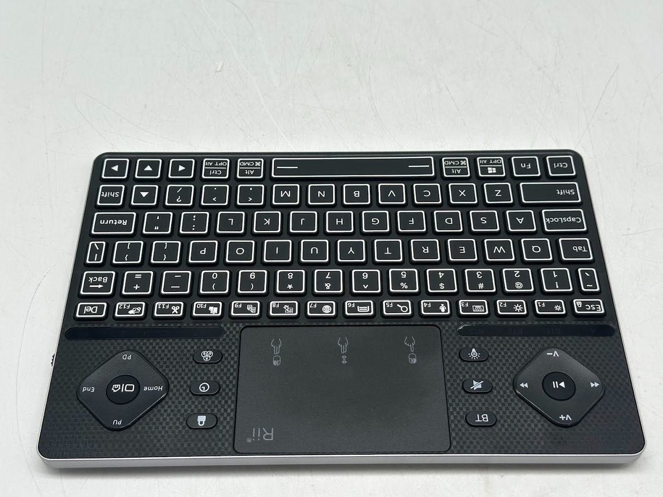 Riitek K18 Plus Wireless 3-LED Color Backlit Multimedia Keyboard