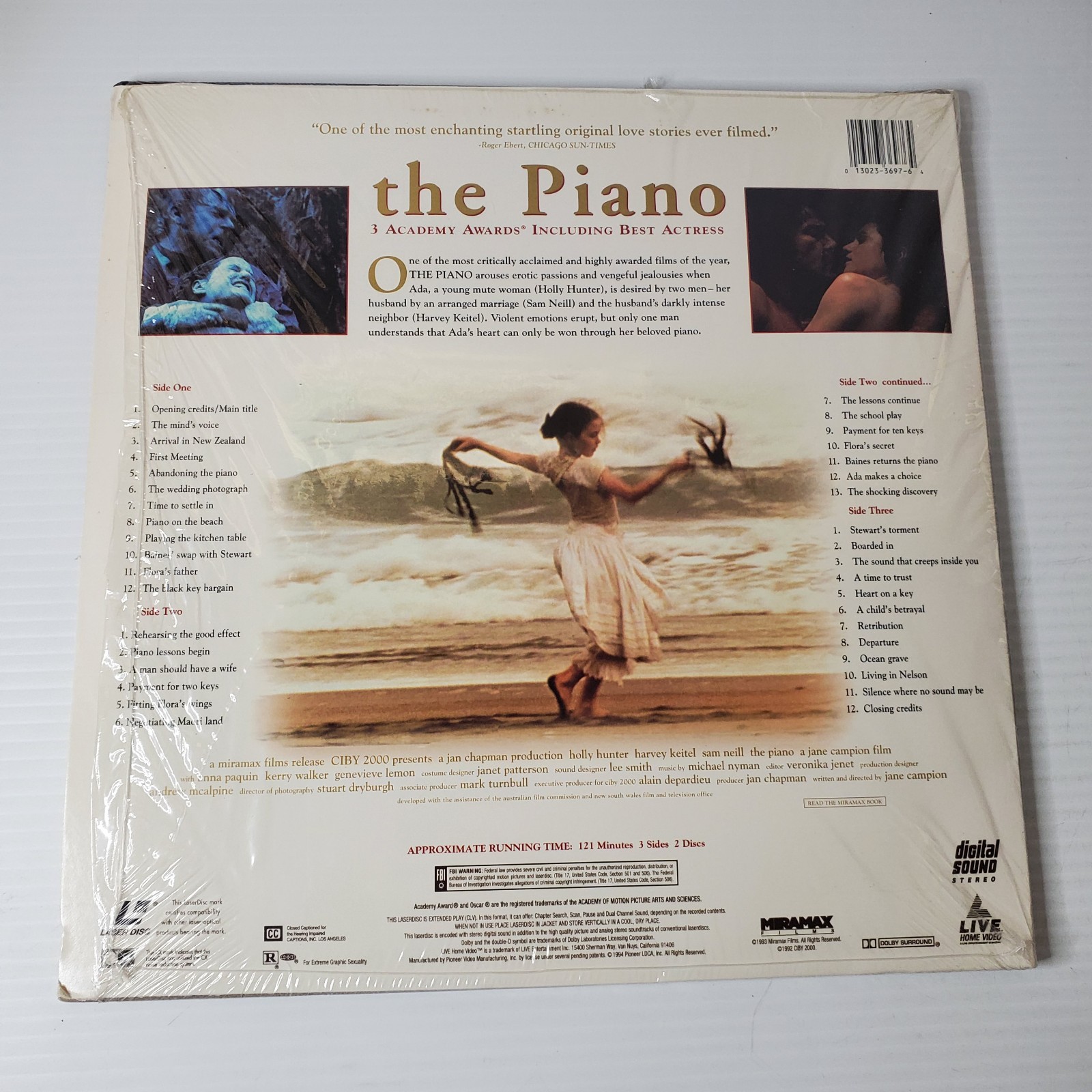 The Piano Laserdisc Vintage 2 Disc Set Jane Campion Extended Play