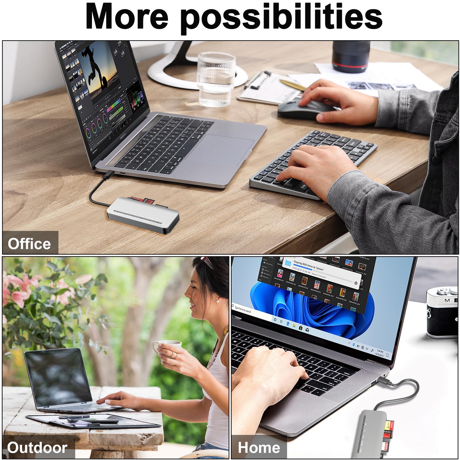 Memory Stick Pro Duo Card Reader, 7 in1 Memory Stick Pro Duo Adapter USB C fo...