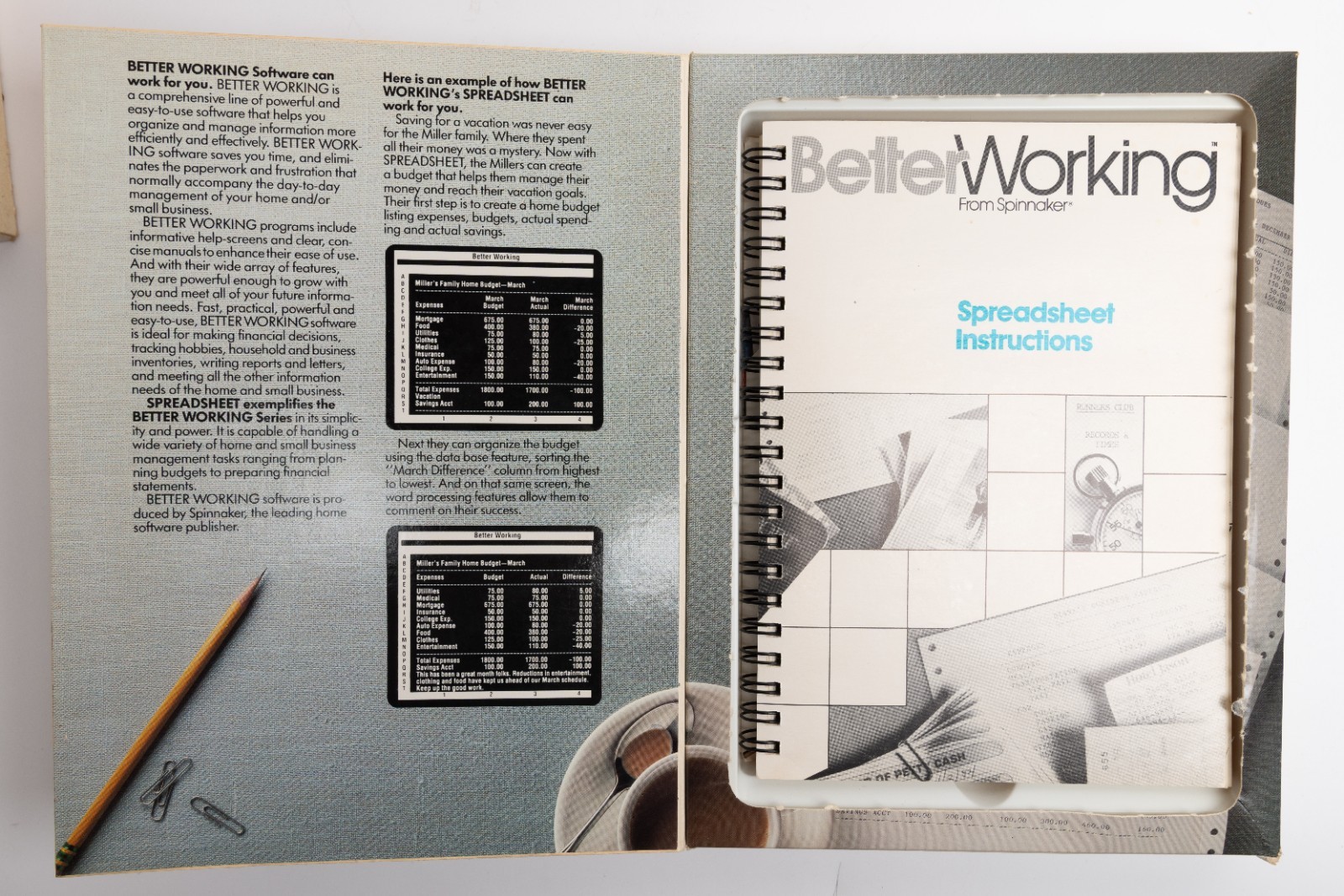 Spinnaker Software Commodore 64 128 Better Working Spreadsheet Vintage