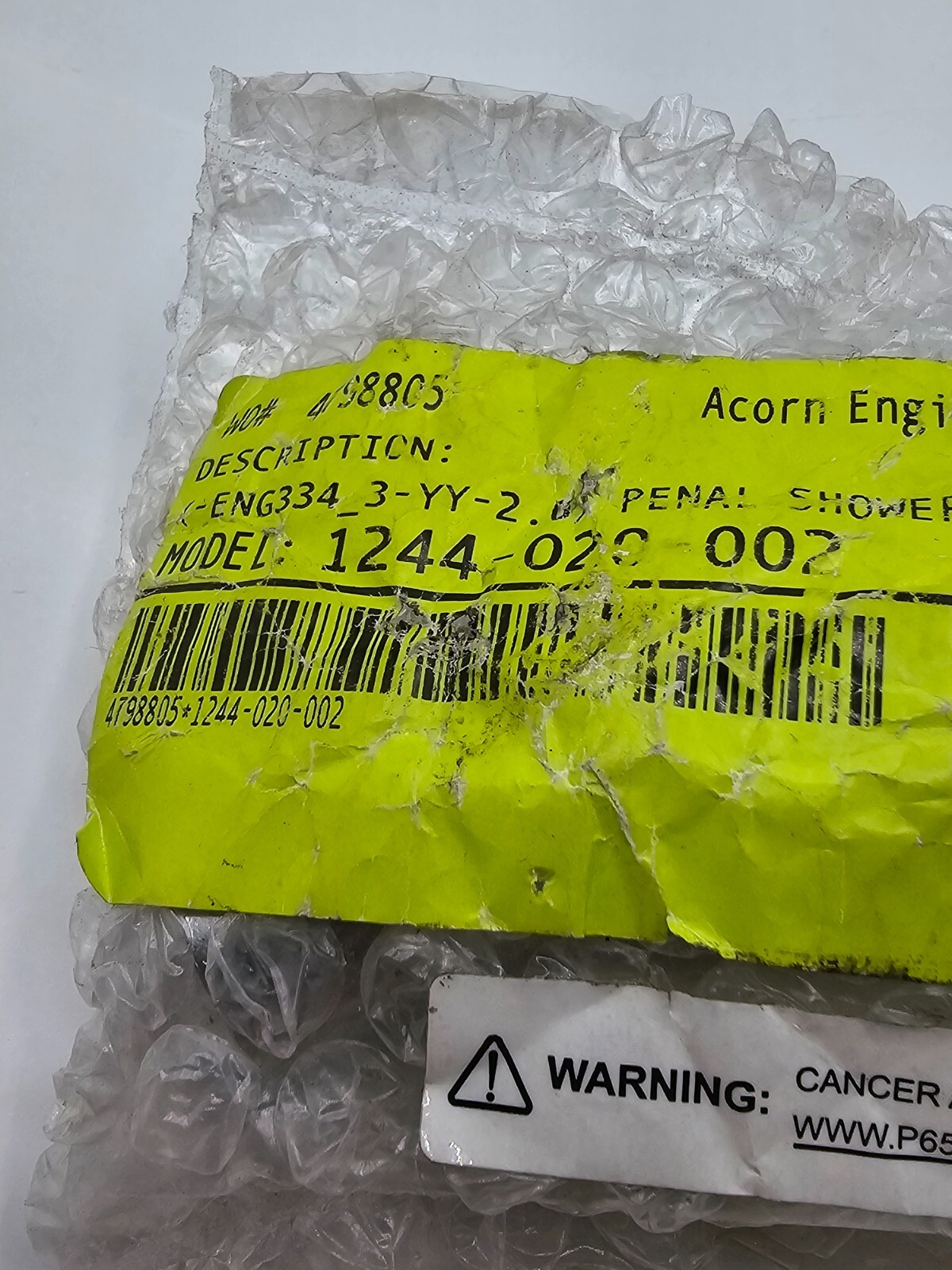 Acorn Engineering Penal Shower Head Assembly 1244-02-002