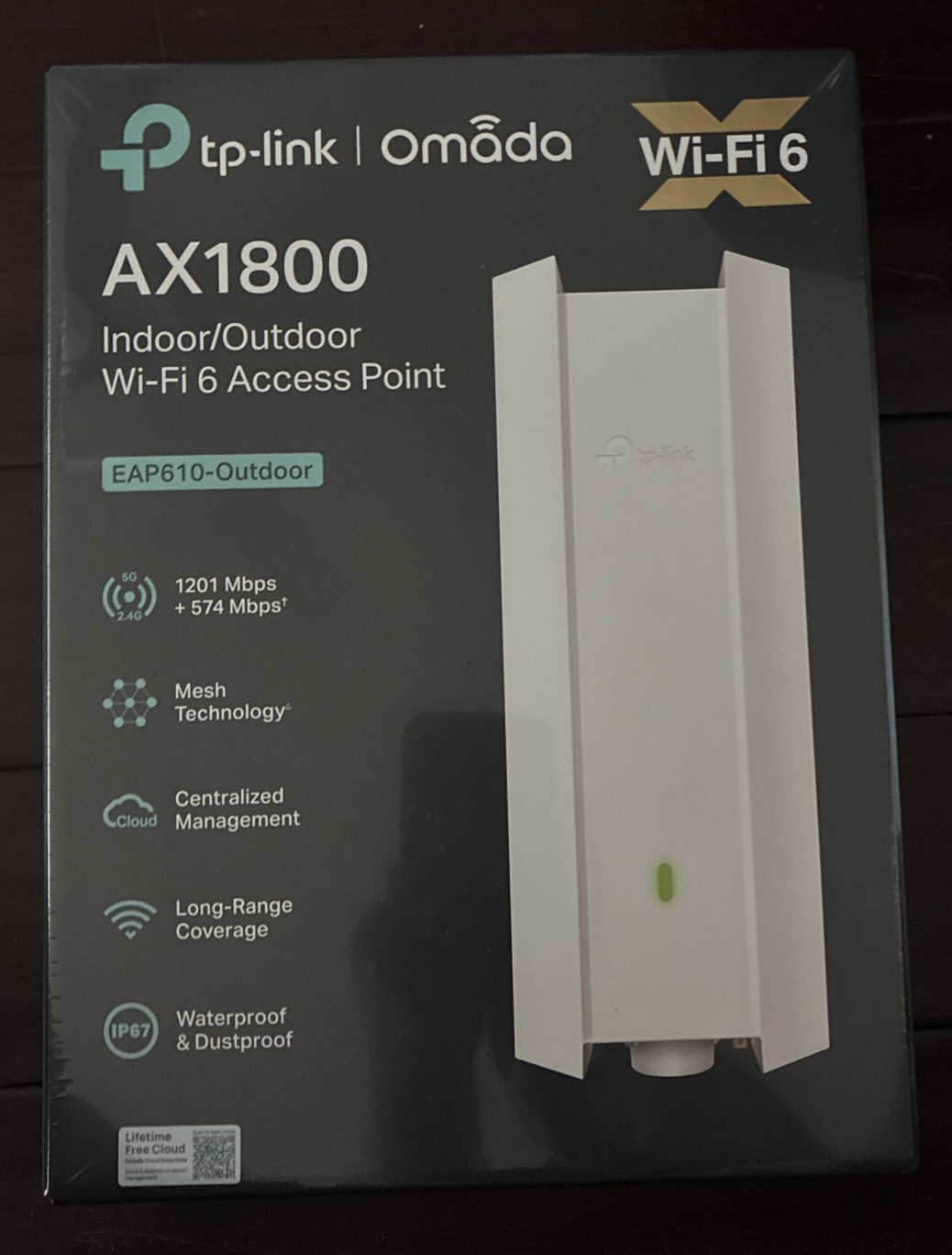 TP-Link Omada AX1800 Indoor/Outdoor Wifi 6 Access Point Router (EAP610-OUTDOOR)