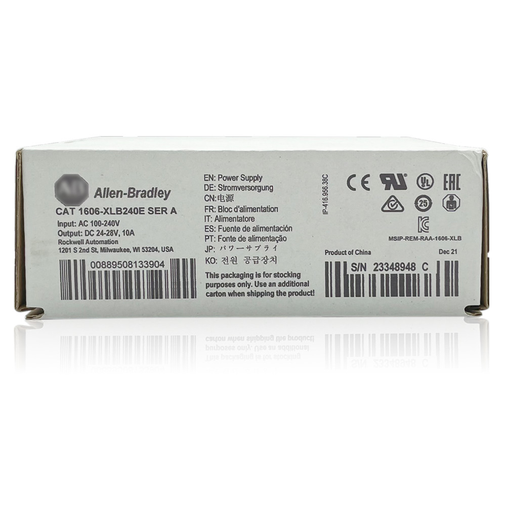 New Allen Bradley 1606-XLB240E Power Supply 100-240Vac input AB