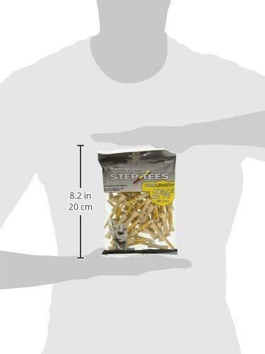 Pride Professional Tee System Two Piece Step Tee, 50 Count, 2-3/4 inch (Yellow)