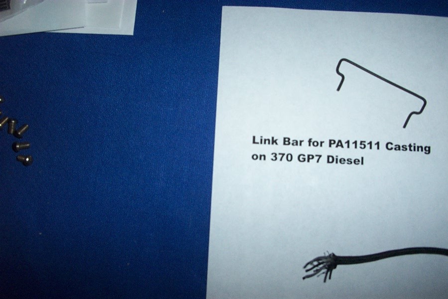 American Flyer Parts - Link Coupler Bar for 370 GP7 Diesel #290