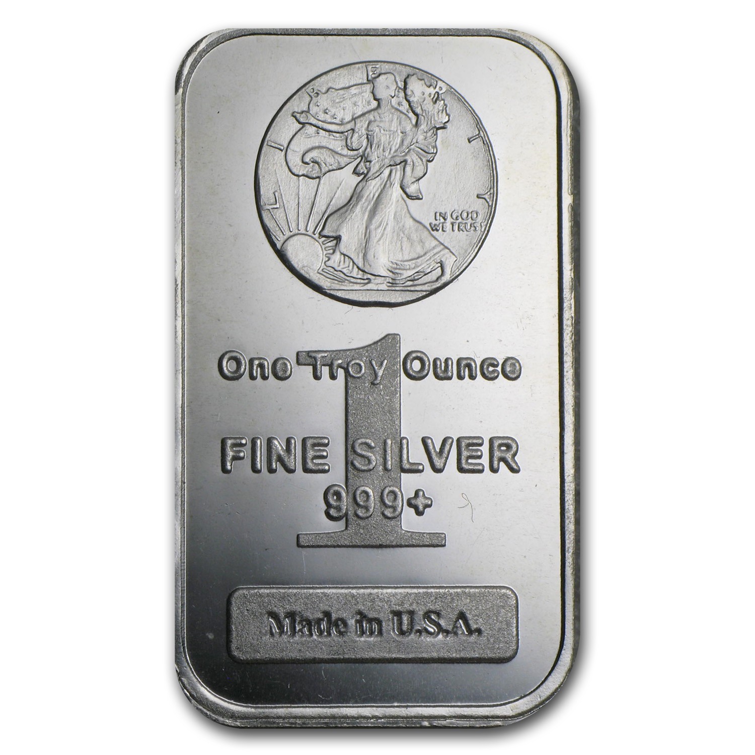 1 oz Silver Bar - Walking Liberty (Generic Form)