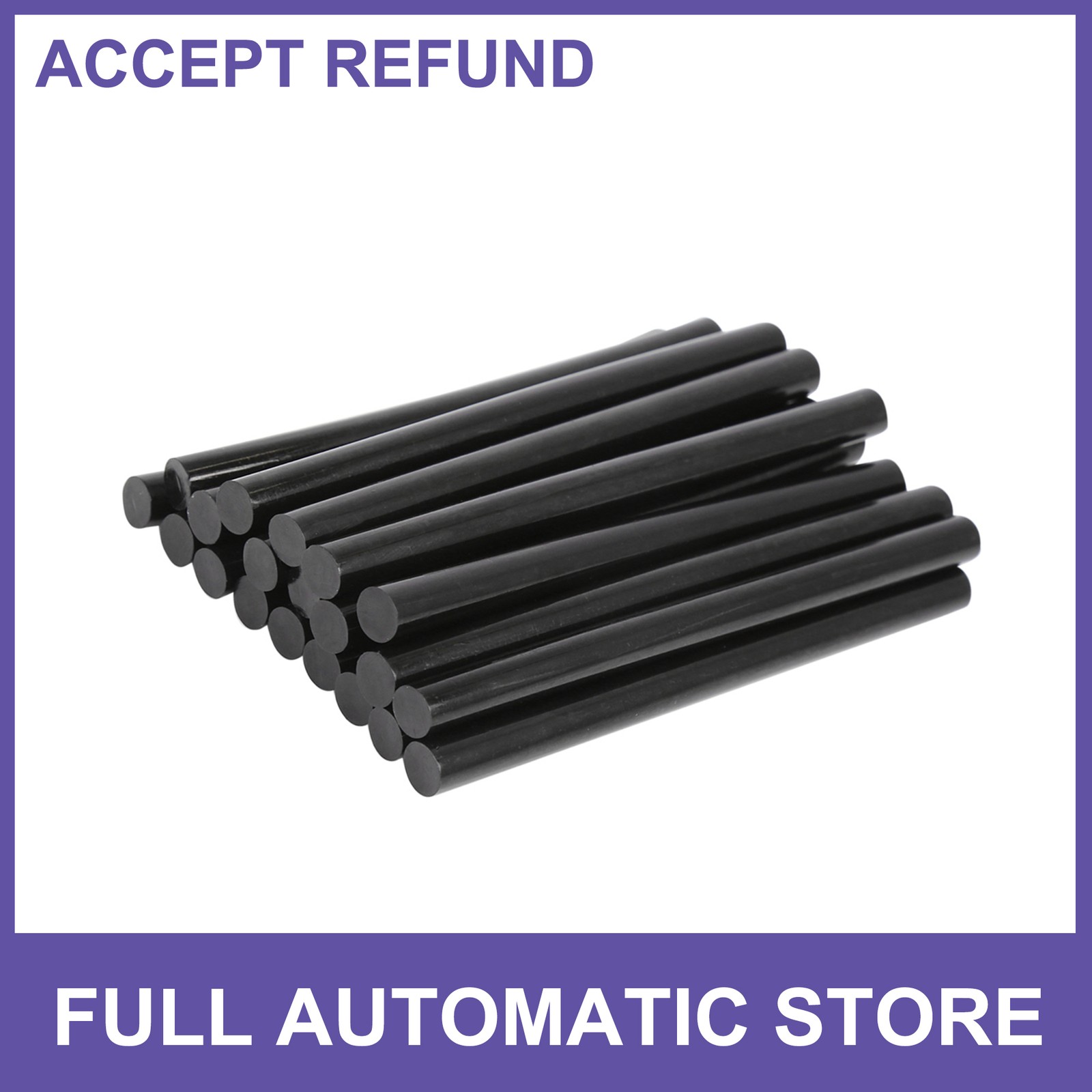 20 Pcs 7x100mm Black Paintless Dent Repair Hot Melt Glue Sticks for Car