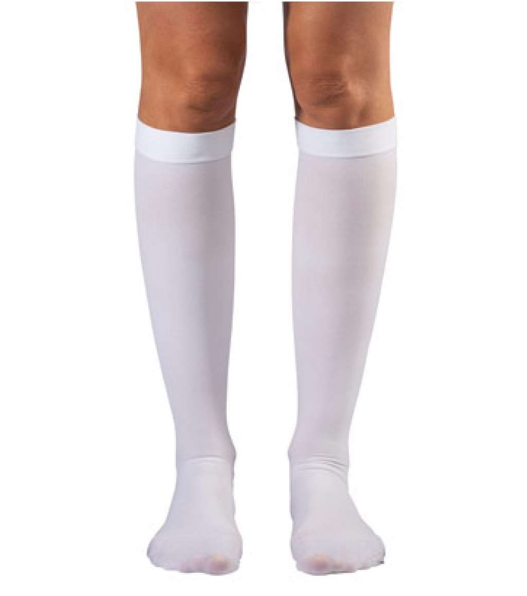 Dr. Comfort Anti-Embolism Knee-High, CT 18mmHg (Size: M Medium Regular) White