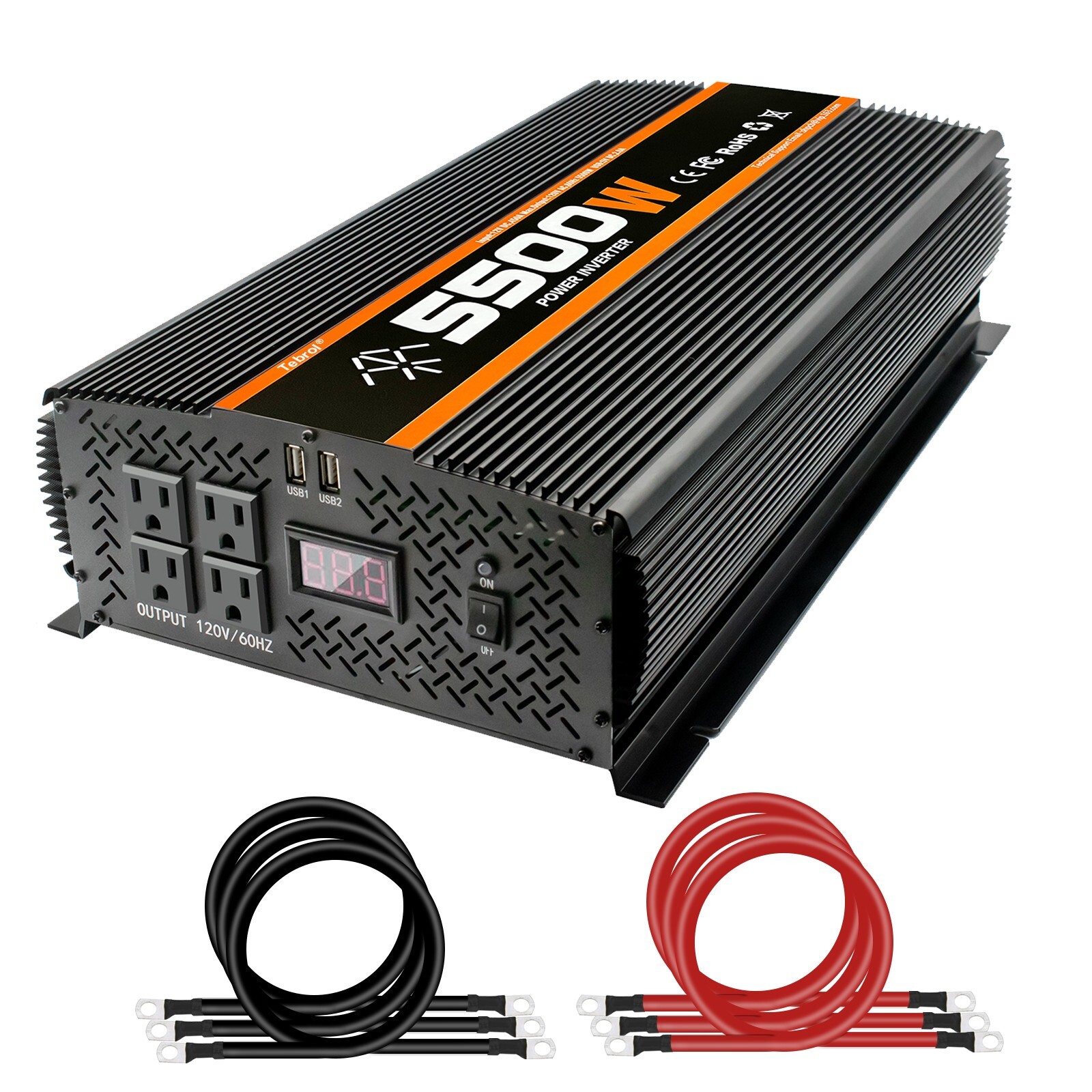 5500 watt inverter for car vehicles dc to ac 12v to 120v solar inverter 5500W