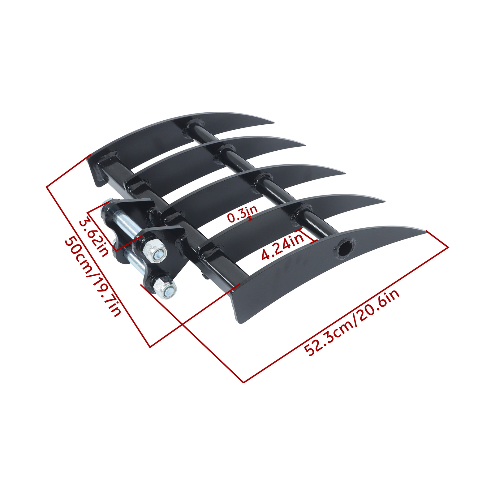 Rake Attachments For One Ton to 1.5Ton Mini Excavator Small Digger