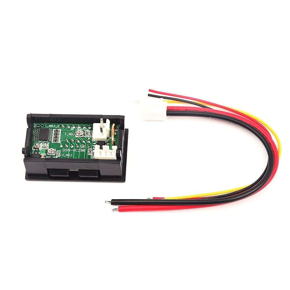 2pcs DC 100V 10A Voltmeter Ammeter LED Dual Volt Amp Meter Voltage Current Gauge