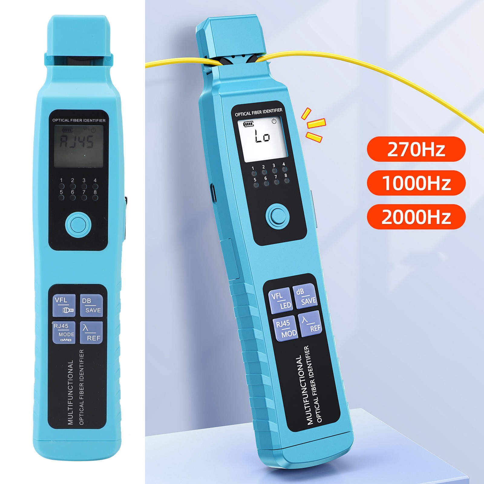 Optical Fiber Identifier FTTH Tool Cable Finder 10KM VFL Optical Power Meter