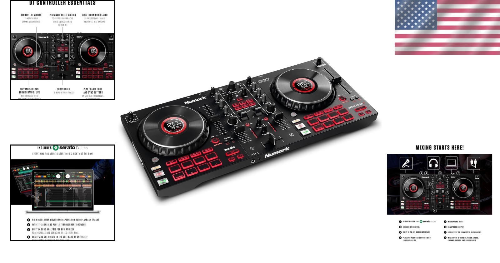 Professional Serato DJ Controller - Mixtrack Platinum FX