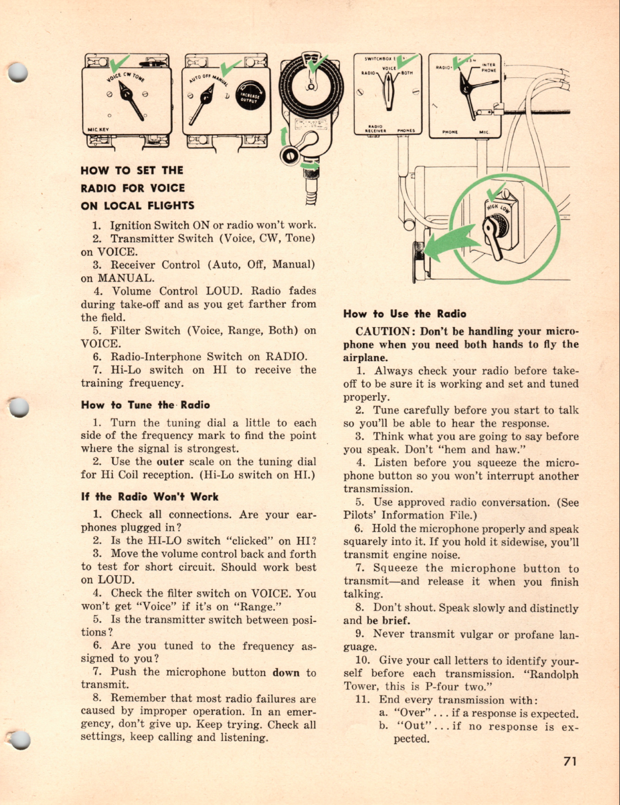 150 Page AAF INSTRUCTORS' MANUAL BASIC FLYING Vultee BT-13 Valiant on Data DVD