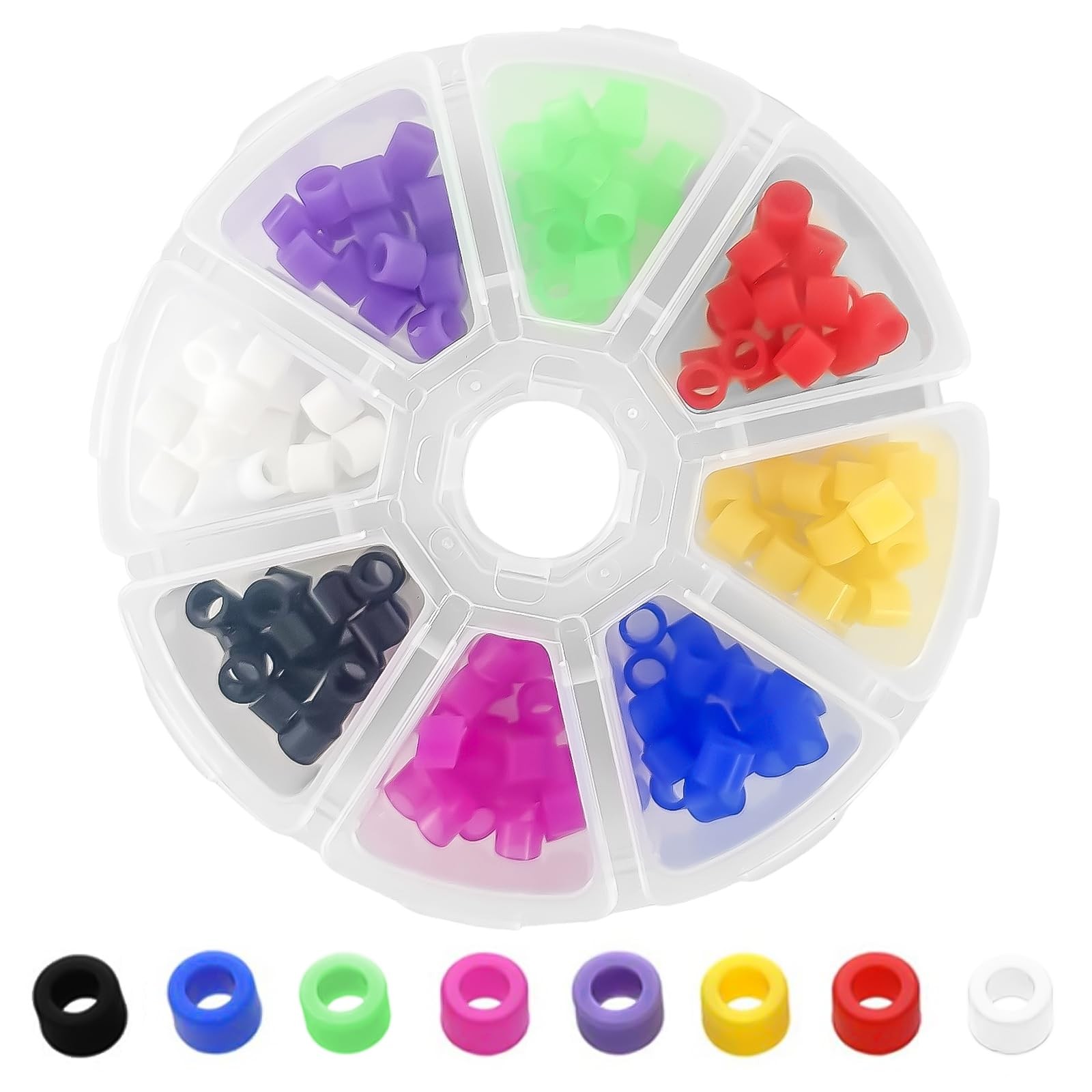 160 Pcs Dental Code Rings, 6mm Silicone Non-Toxic Orthodontic Rings...