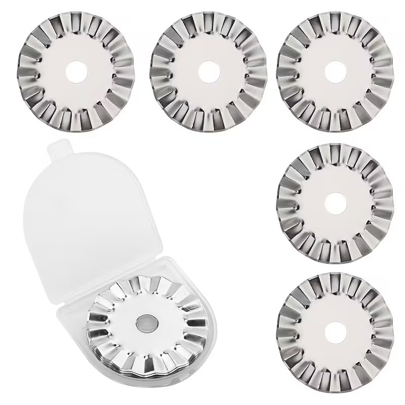 Sew Better Rotary Blades Pinking Set Pack of 5 Fits Most Brands