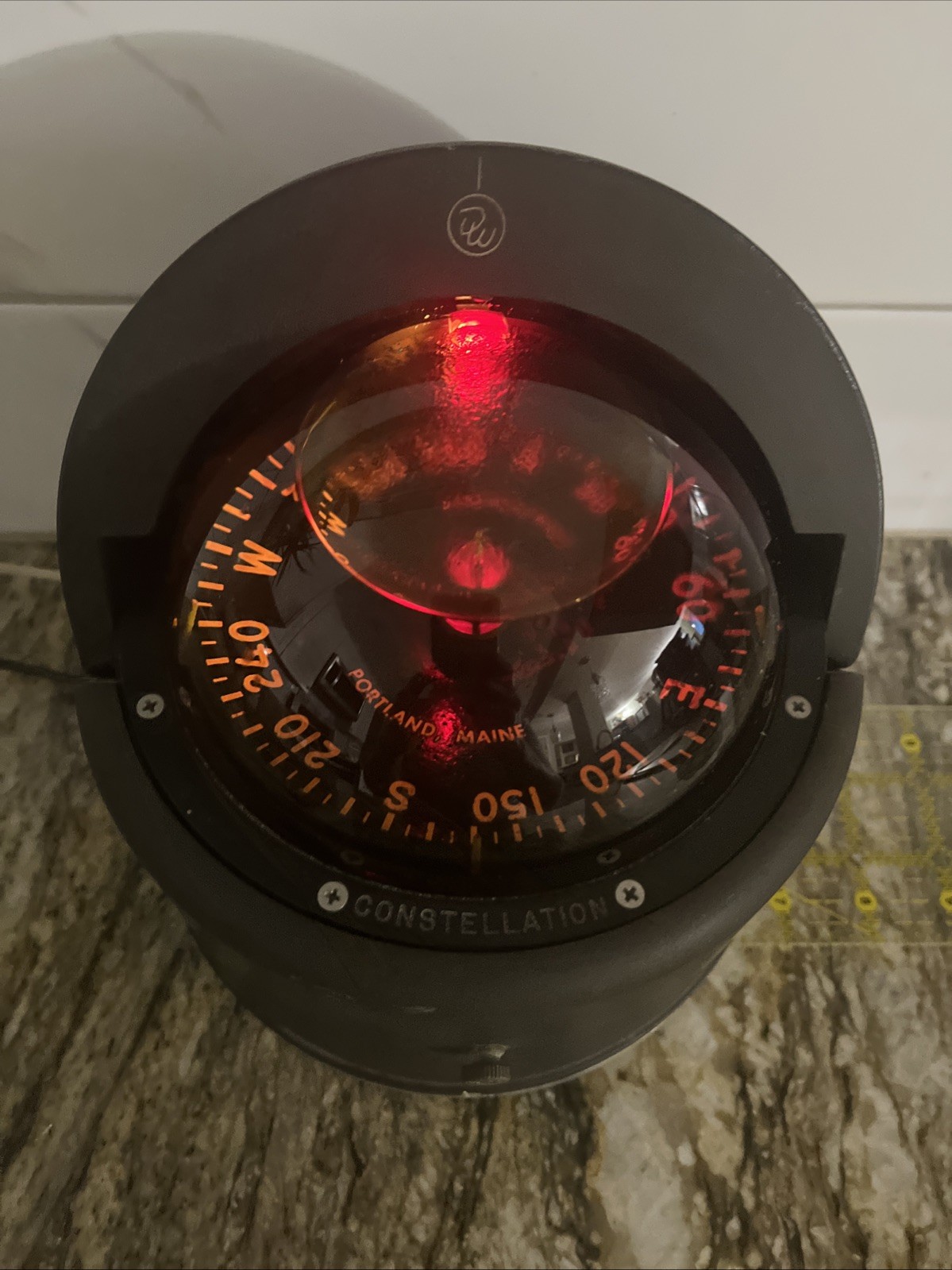 Danforth Constellation 7” Diameter  7 1/4" H Compass Works Portland, Maine 🇺🇸