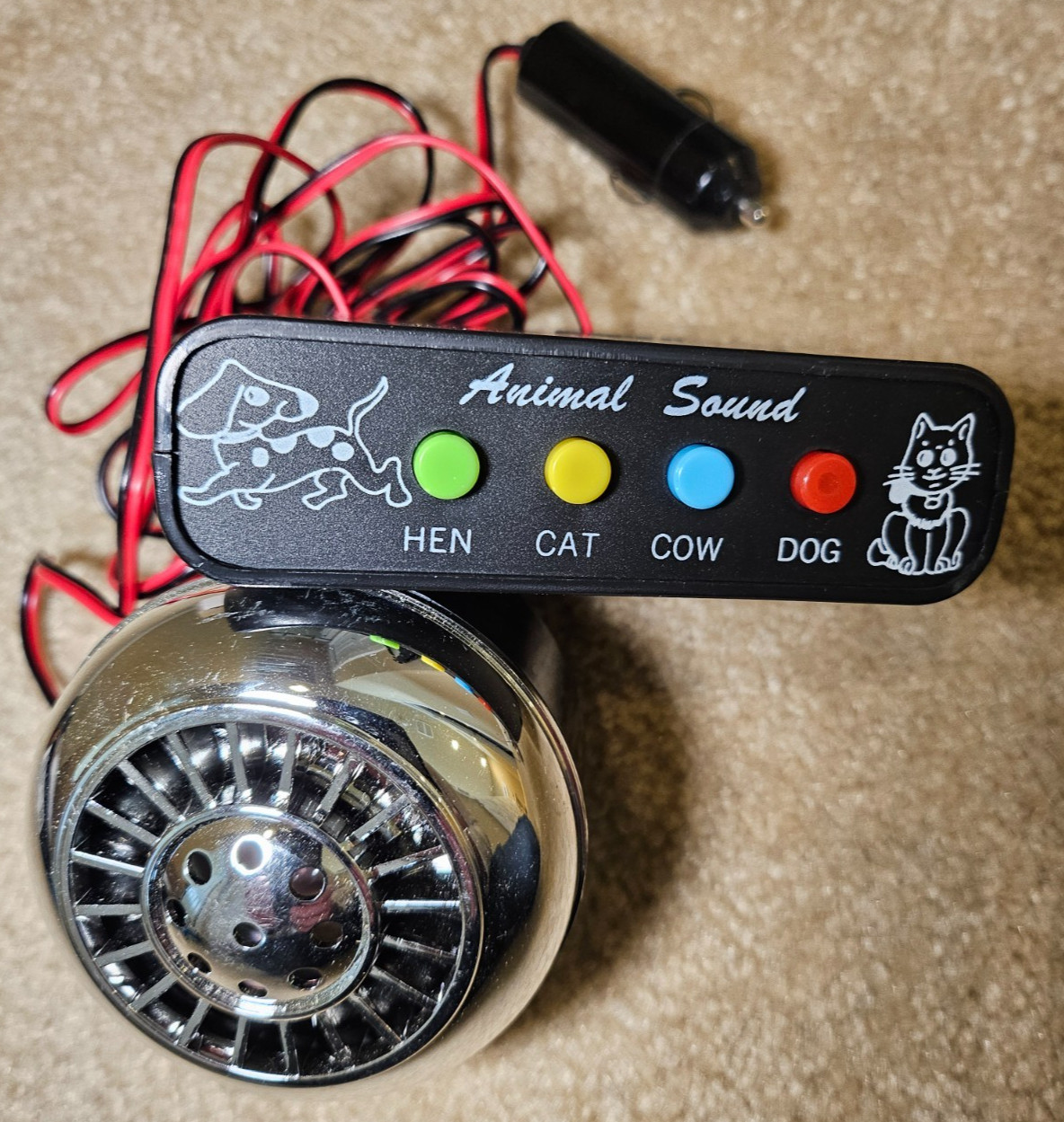 JC Whitney 12VDC Animal Sounds - Hen, Cat, Cow, & Dog Sounds