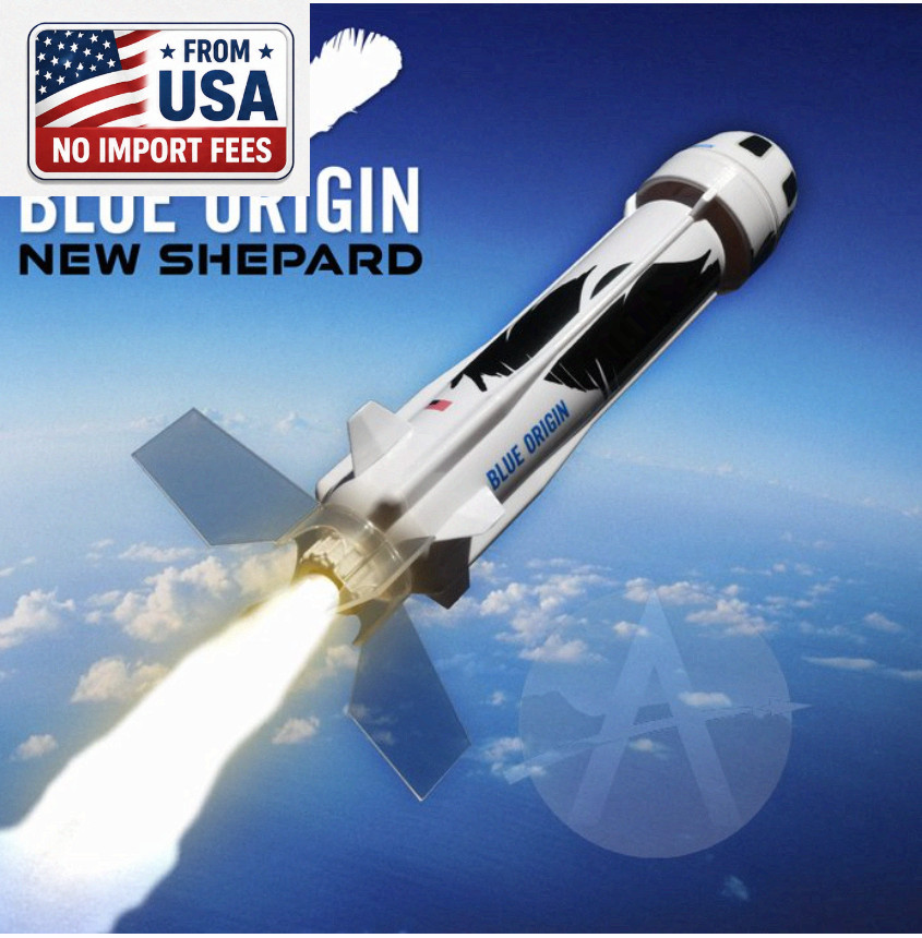 Apogee Blue Origin New Shepard Model Rocket Kit Skill Level 1 Easy Build Launch