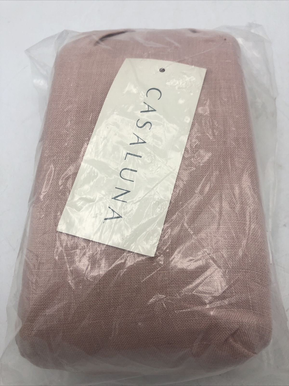 Casaluna King 100% Washed Hemp Solid Pillowcase Set Mesa Pink