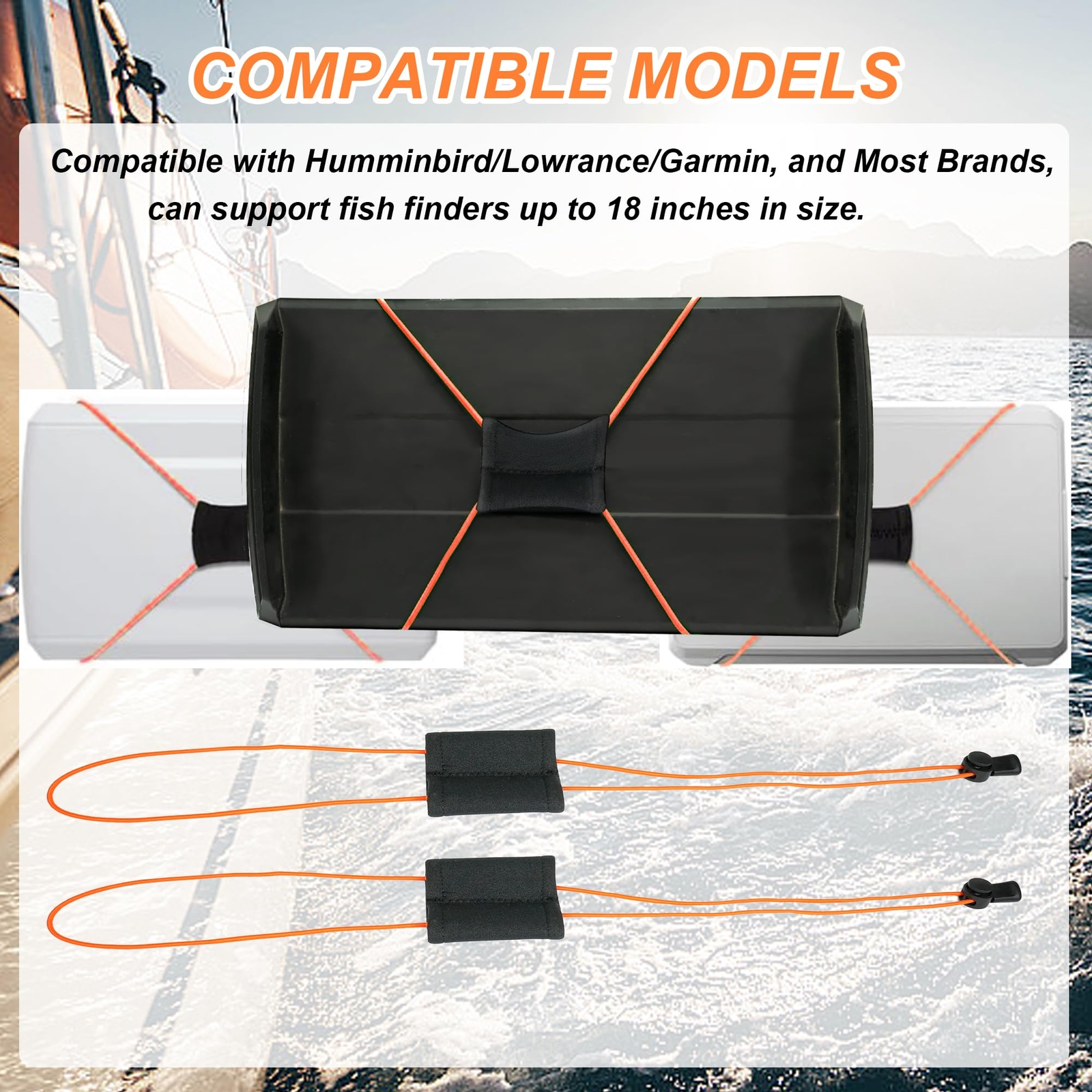 Desunqin Fishing adjustable Graph Cover Strap for Travel (Orange)