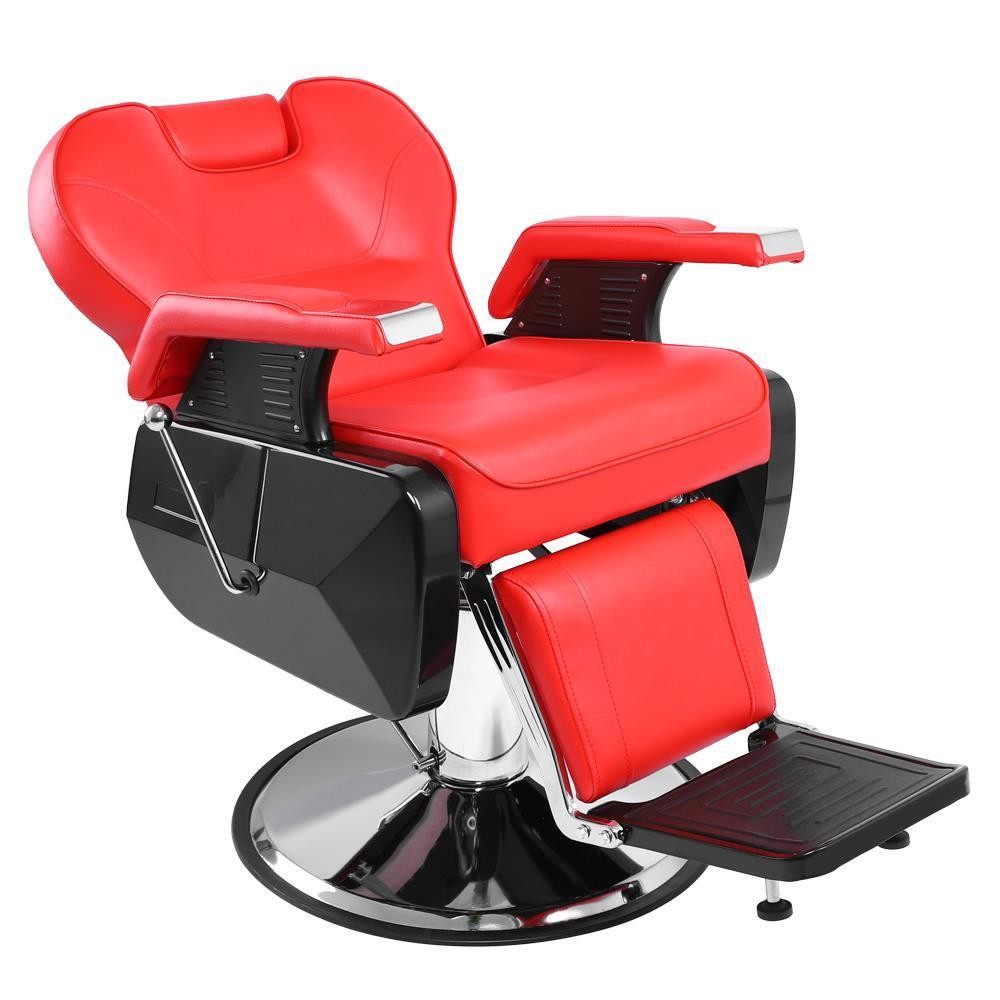 Hydraulic Recline Barber Chair Shampoo Salon Beauty Spa Equipment Hair Red
