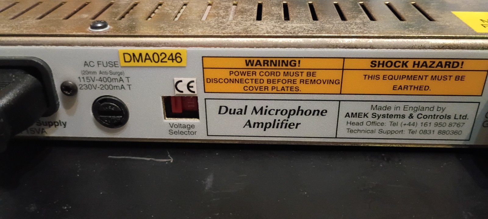 Amek dual pre system 9098