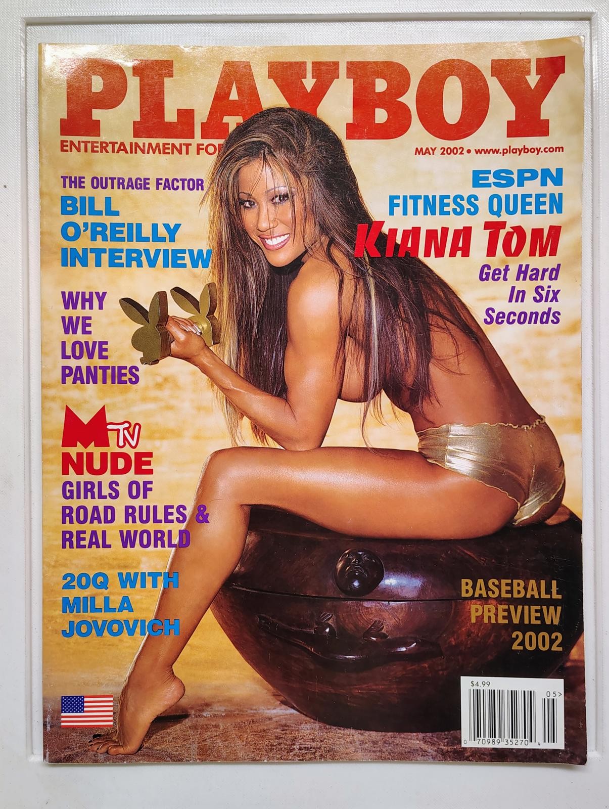 Playboy Magazine May 2002 Featuring Kiana Tom - Fitness Queen Cover