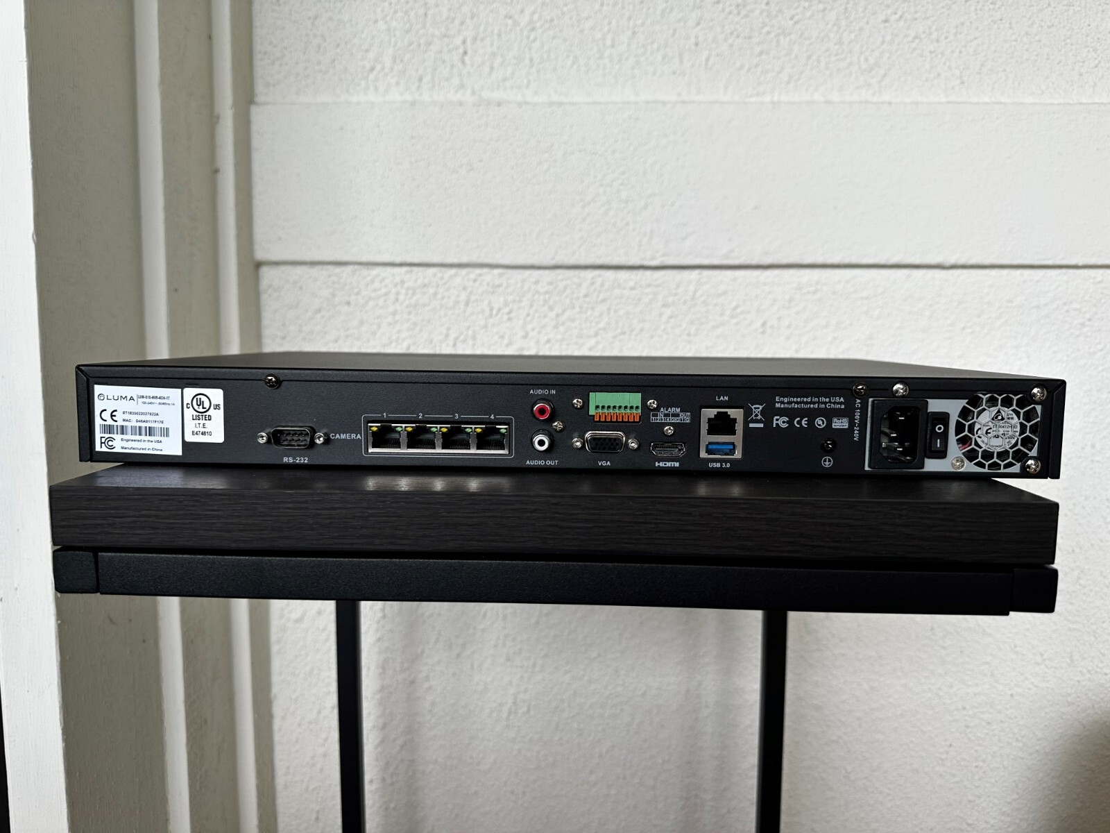 LUMA Network Video Recorder LUM-510-NVR-4CH-1T