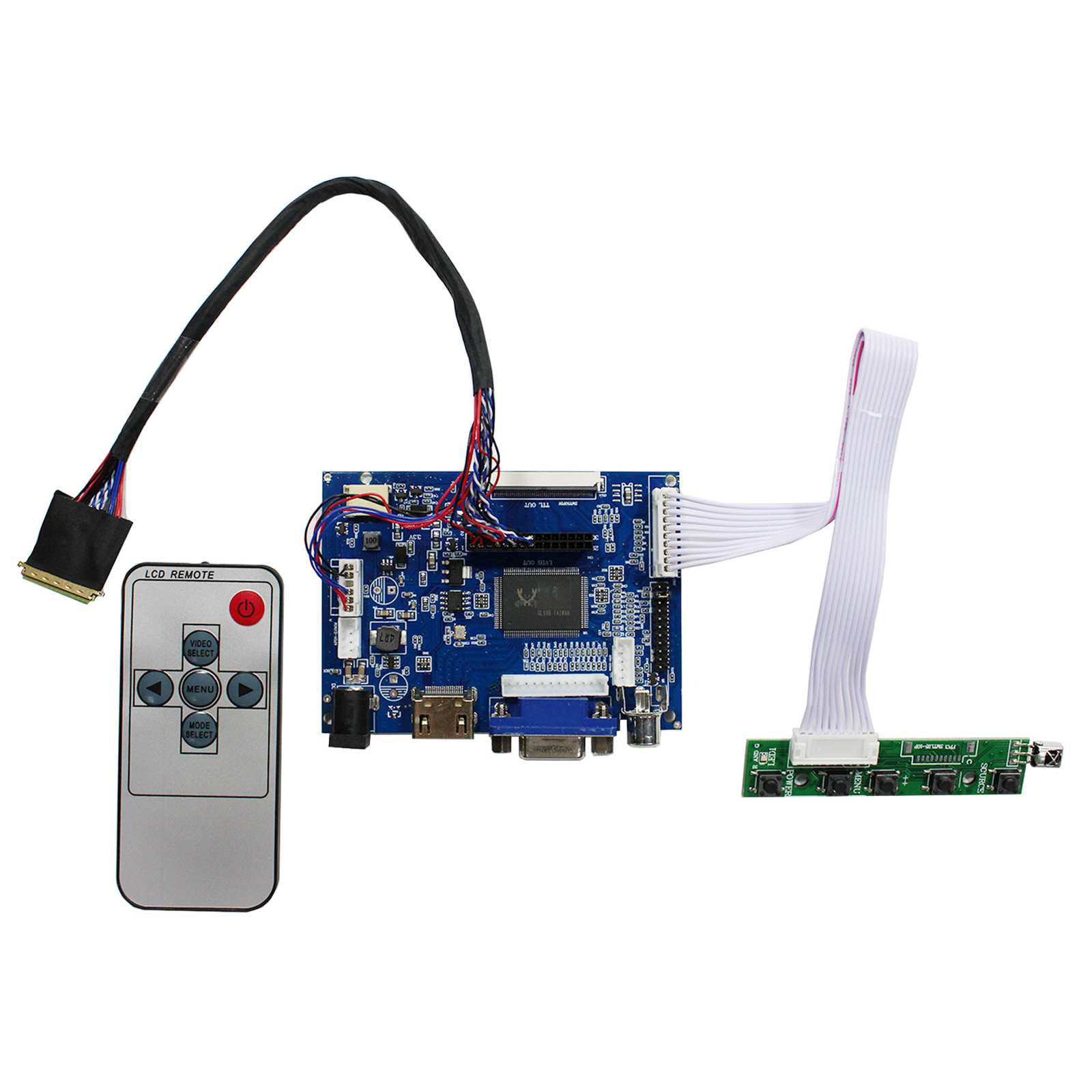 HD VGA AV LCD Controller Board For 10.1inch 1280x800B101EW05  LP101WX1 LCD