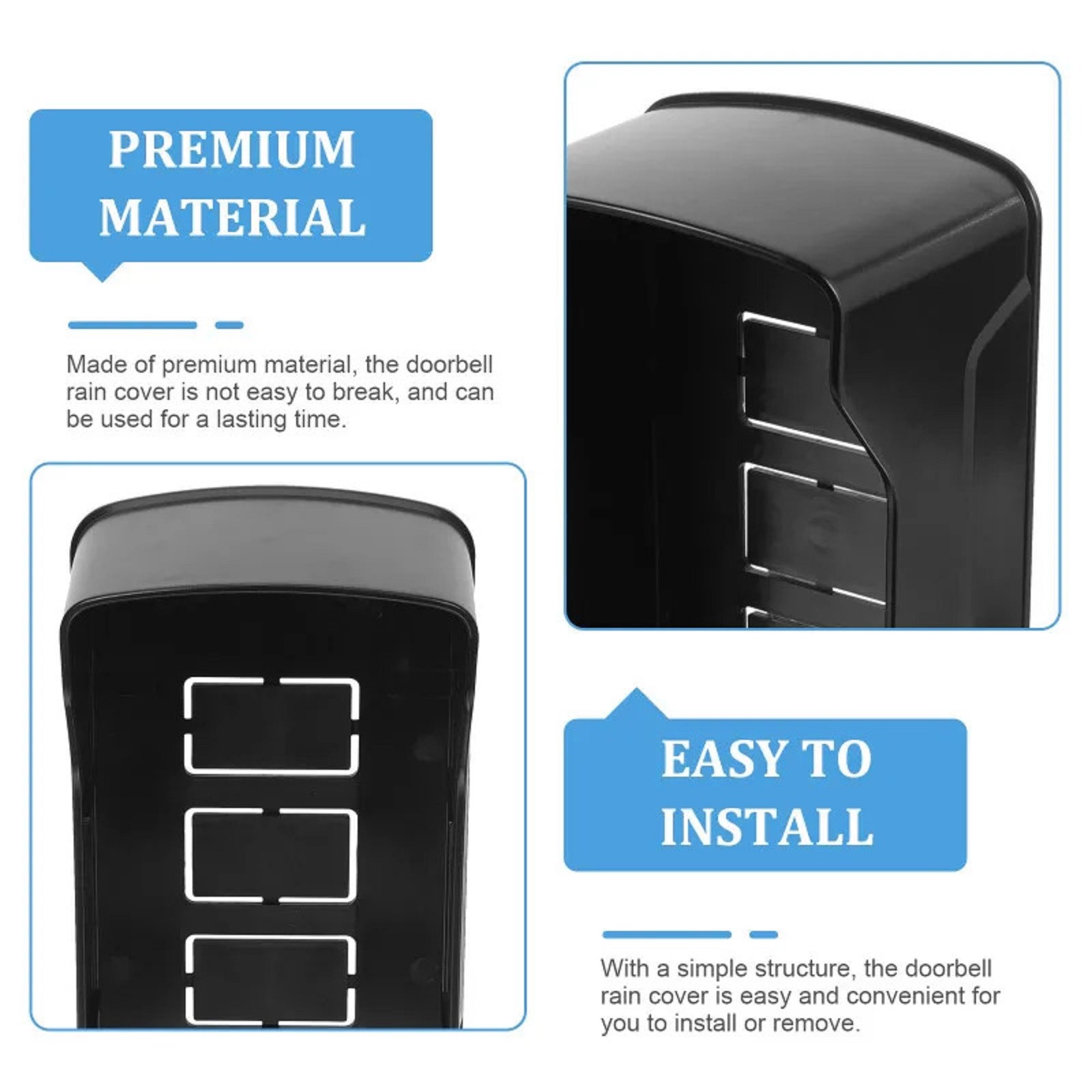 Access Control Machines Rainproof Cover Fingerprint Machine Shell Doorbell Cap