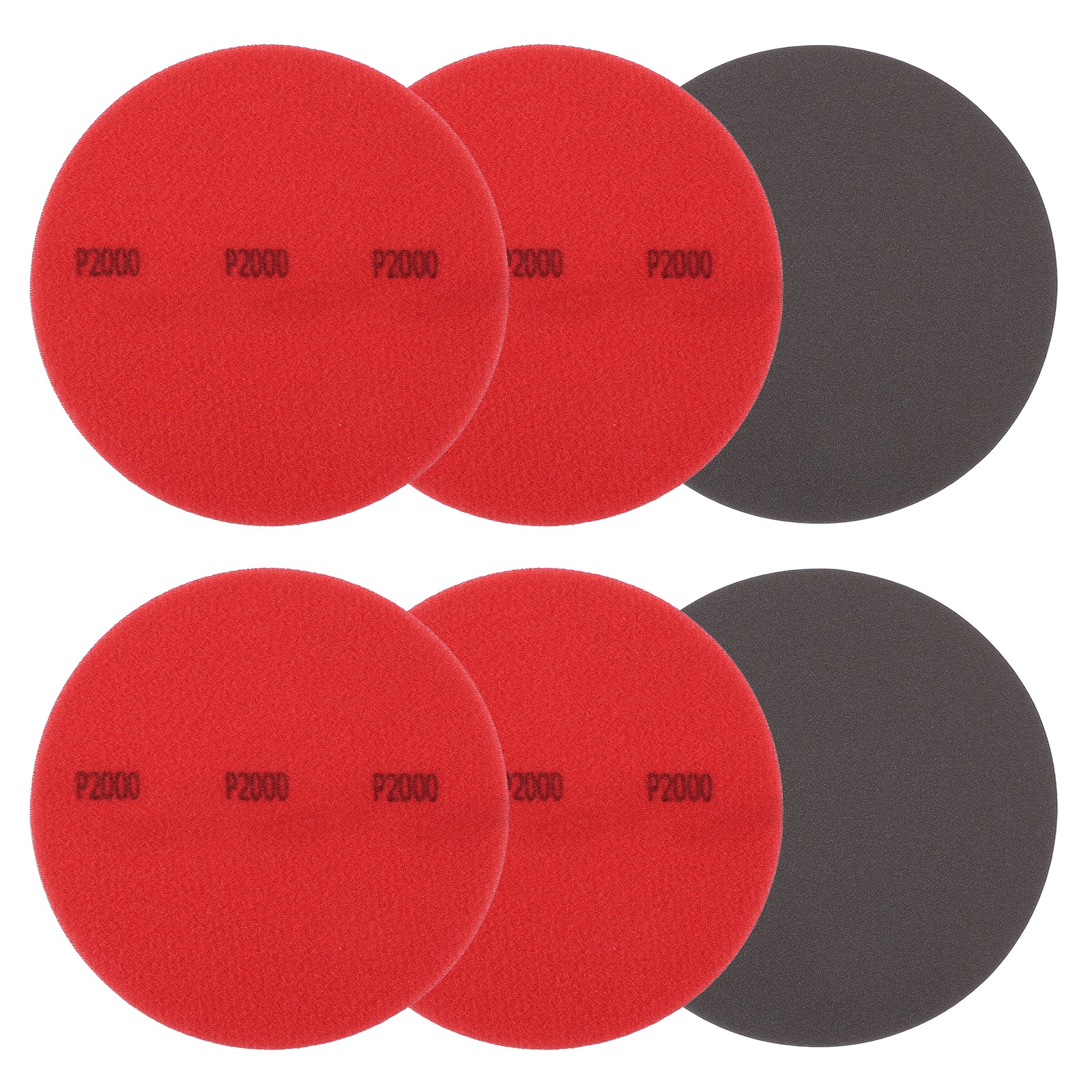 Bowling Ball Sanding Pads, 5" Hook & Loop Polishing Discs Grit 2000 6 Pack