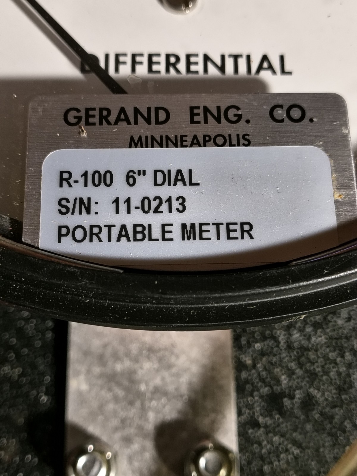 Gerand Engineering Differential Pressure Meter HVAC Systems; Hard Case, Tubing