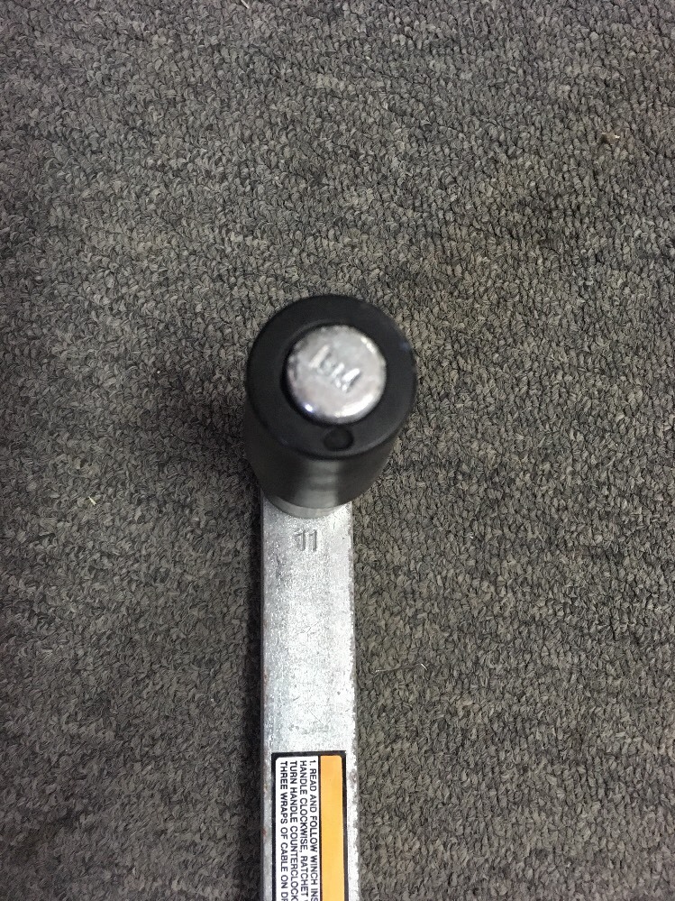 Generic Replacement Winch Handle, 11" Steel Handle With Plastic Handle