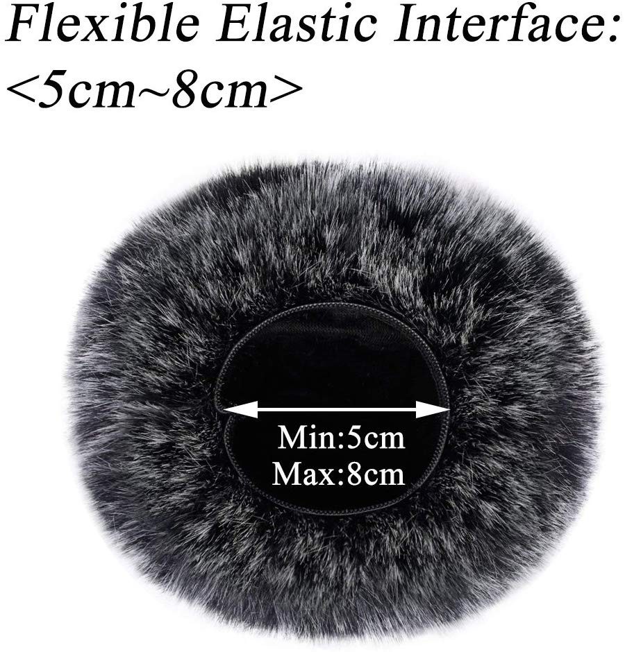 Furry windscreen + Foam windscreen Wind Cover for Blue Yeti Wind Noise Reduction