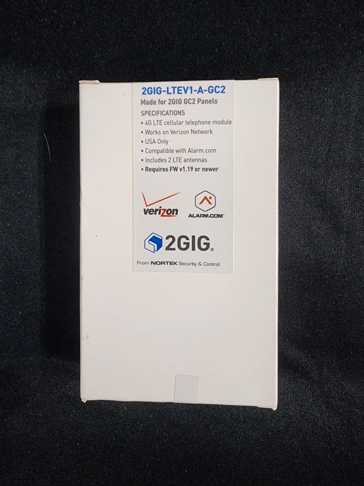 NEW 2GIG-LTEV1-A-GC2 4G LTE Cellular Telephone Radio Module Verizon Alarm.com