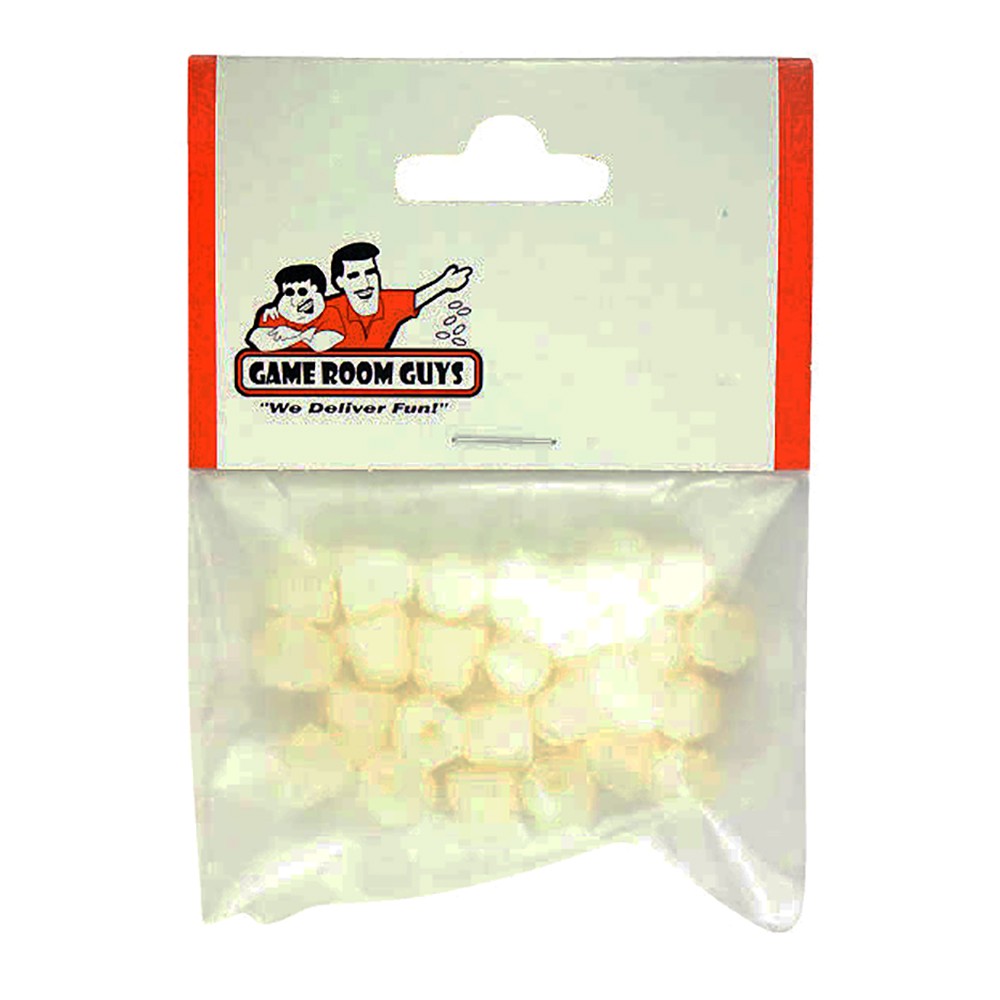 Pinball Machine Playfield Post Caps - Nylon - Acorn Nut - #6-32 - Set of 25