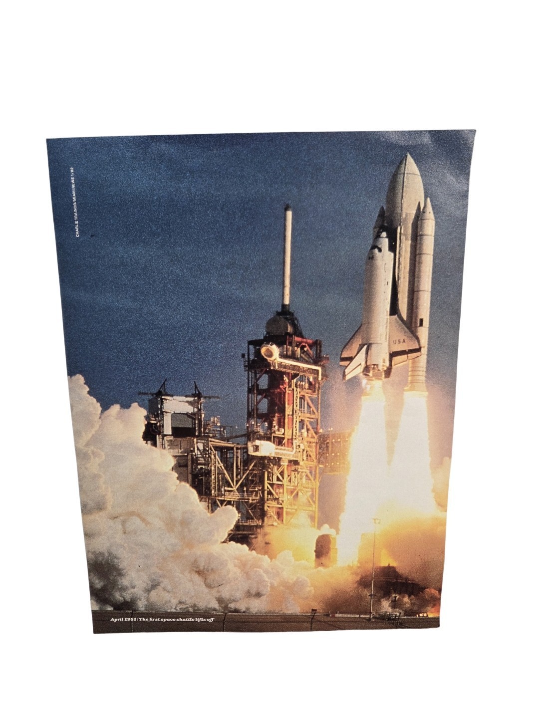 Space Shuttle Columbia First Launch Poster NASA VINTAGE PRINT