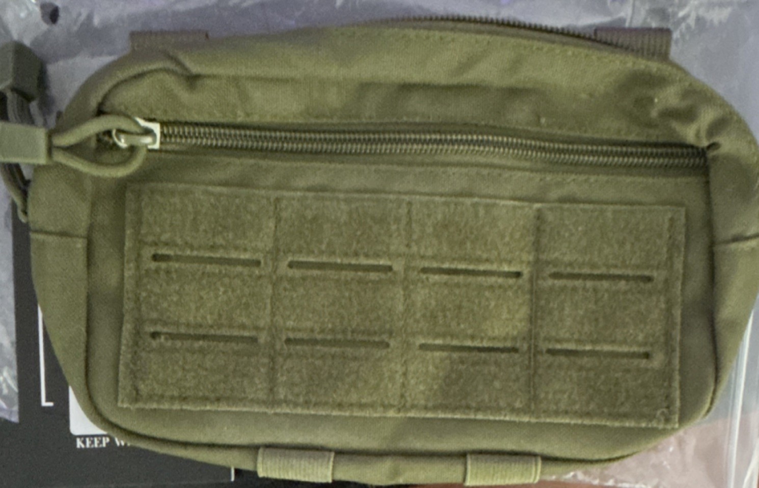 Mardingtop Army Green MOLLE Tactical Pouch Polyester Zip Button Model M6903