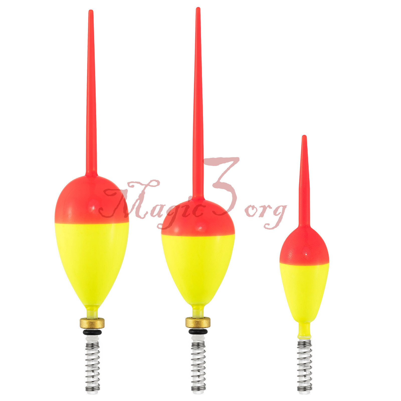 6pcs Fishing Spring Slip Bobbers Balsa Wood Stick Floats Walleyes Crappie Tackle